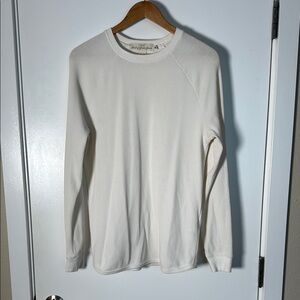 H&M White Crewneck Knit L.O.G.G.
